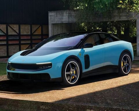 ferrari unveils luce, its first electric car designed by jony ive and marc newson