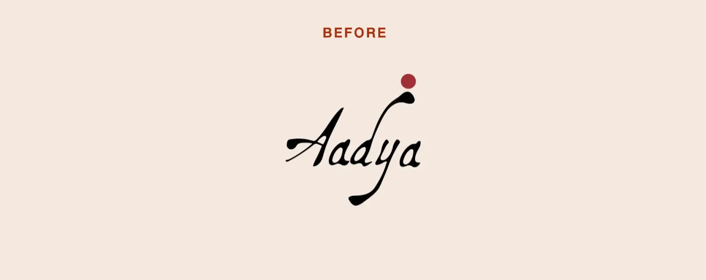 Aadya - Branding Rooted in Tradition