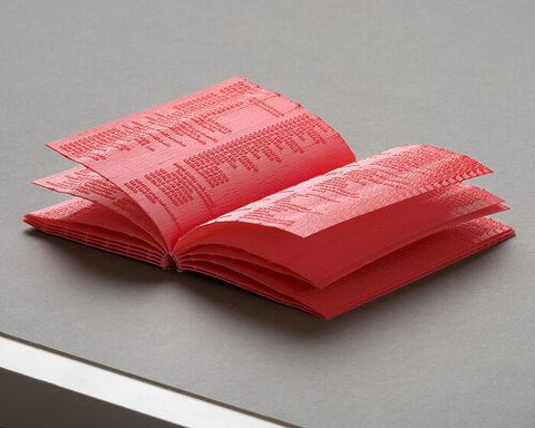 this fully 3D-printed book turns its own G-code into raised lettering