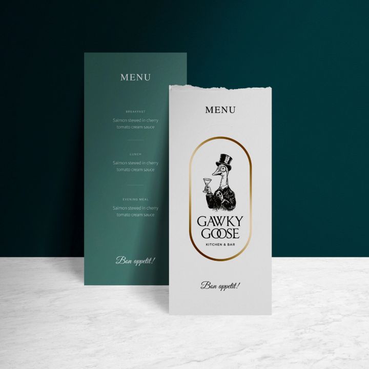 Gawky Goose: A Premium F&B Identity