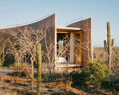 casa langosta opens as nereidas’ pink concrete stay in the coastal desert of mexico