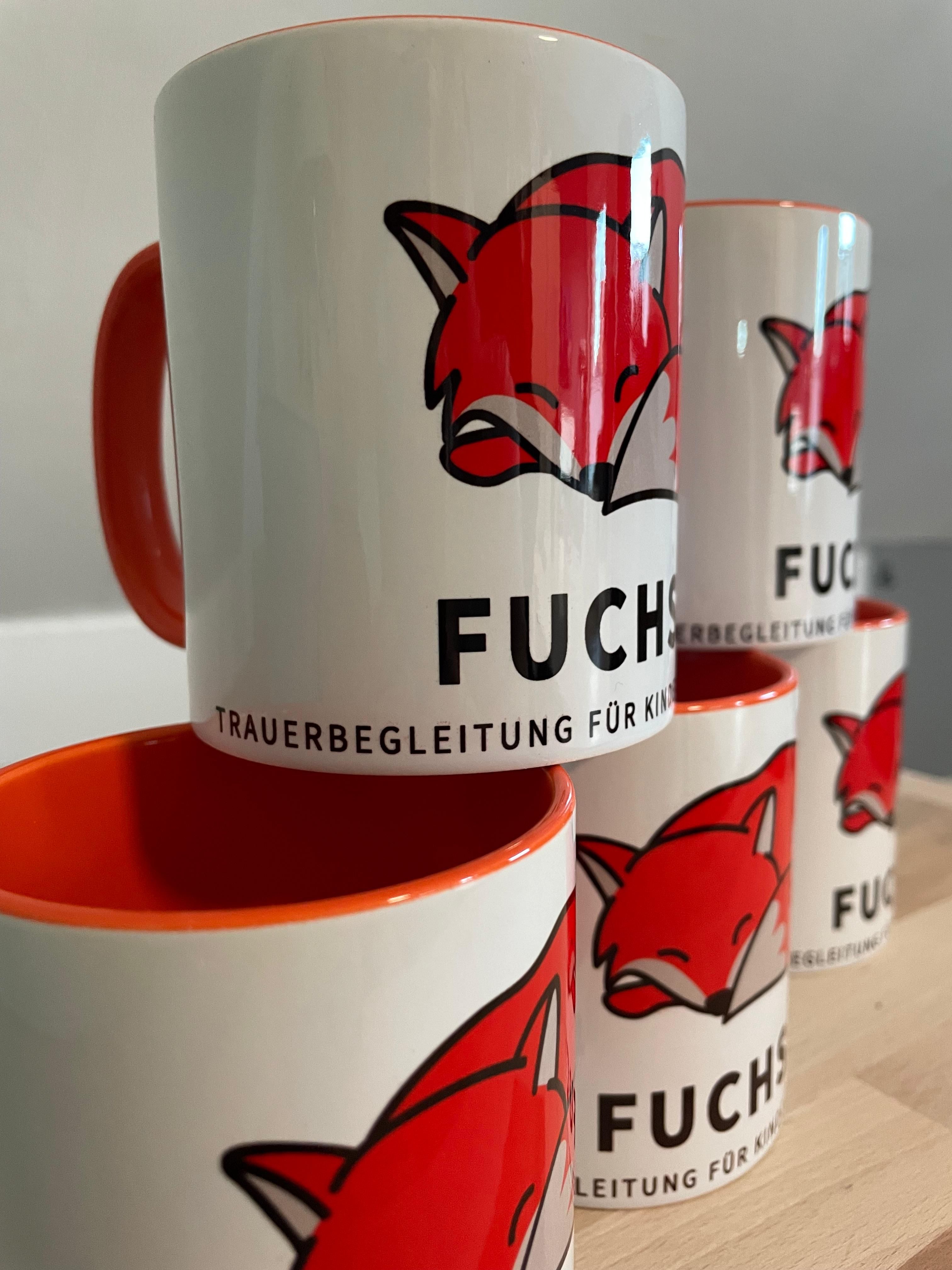 Bedruckte Tassen für Fuchsbau