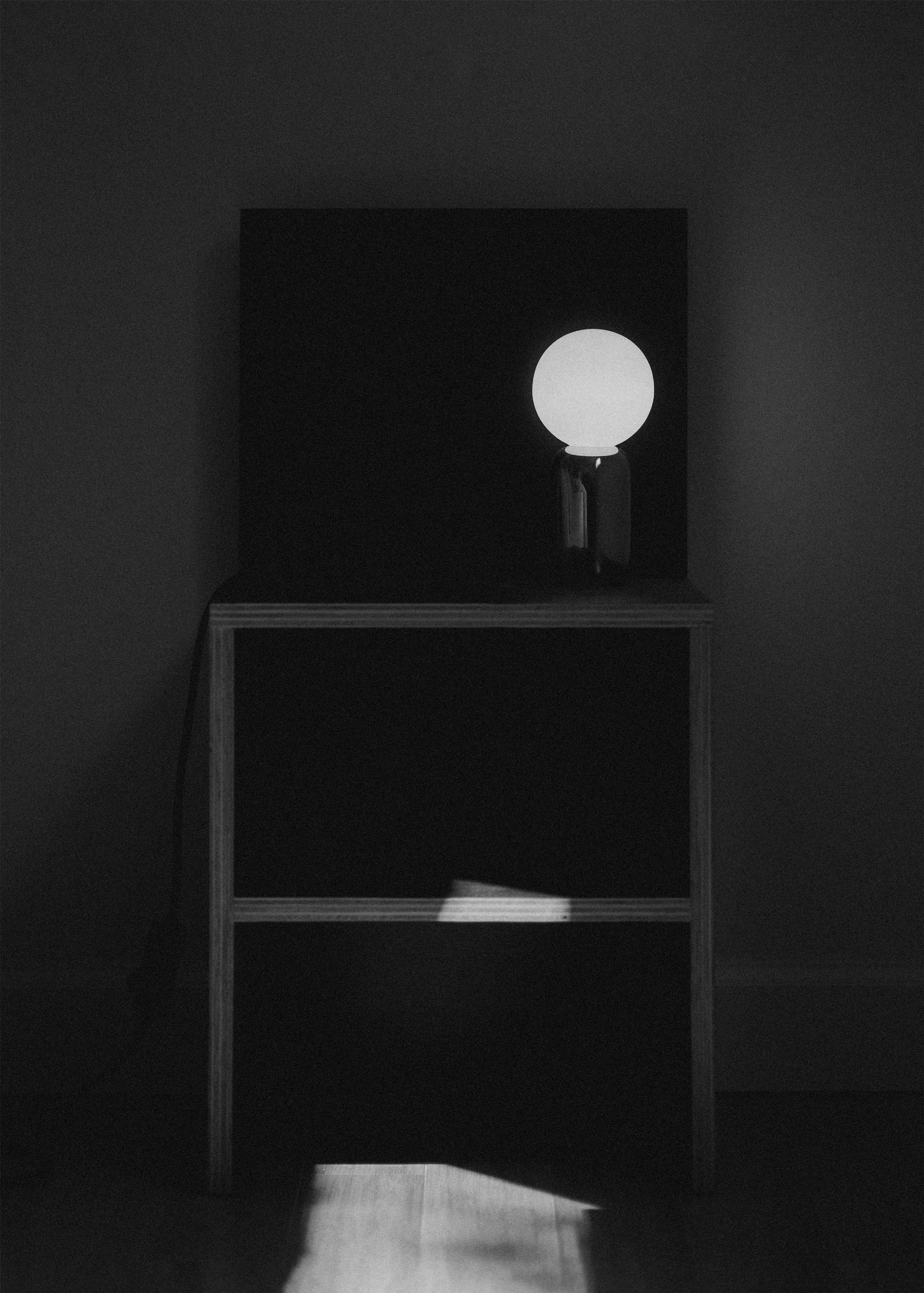 Bubble Lamp on Judd Chair
