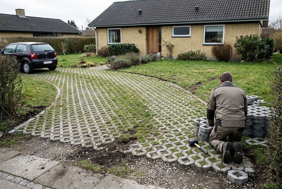 Græsarmering indkørsel