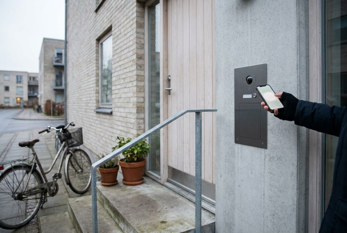Dørtelefon med app