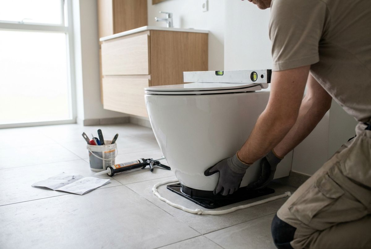 Montering af toilet uden skruer