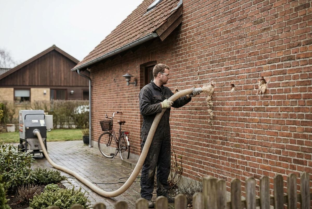 Efterisolering af hulmur