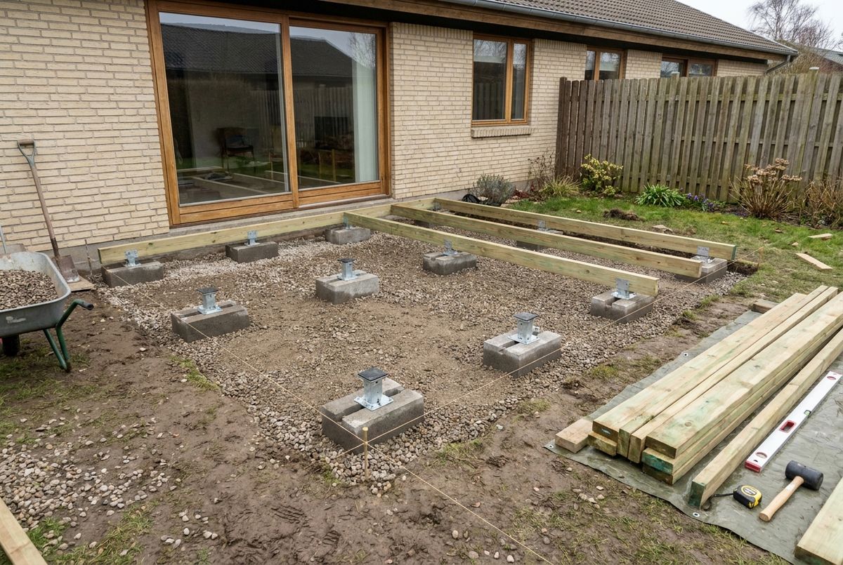Terrasse fundament