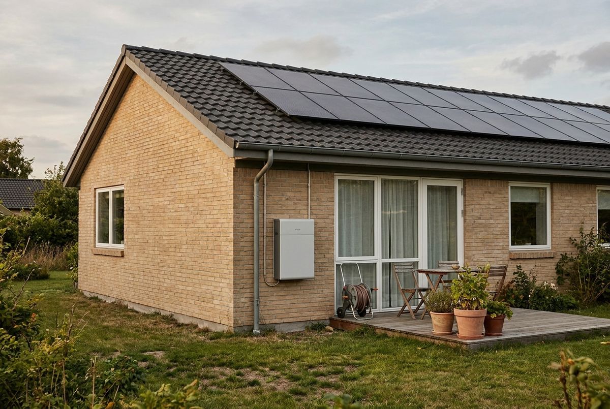 Solceller med batteri