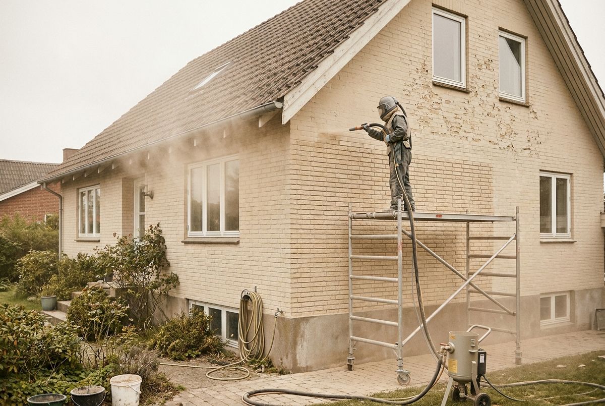 Sandblæsning (af huse)