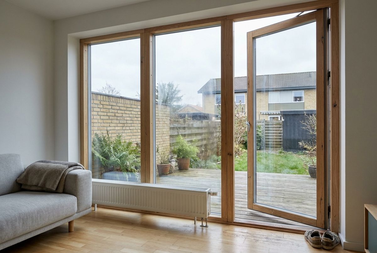 Gulv til loft vinduer