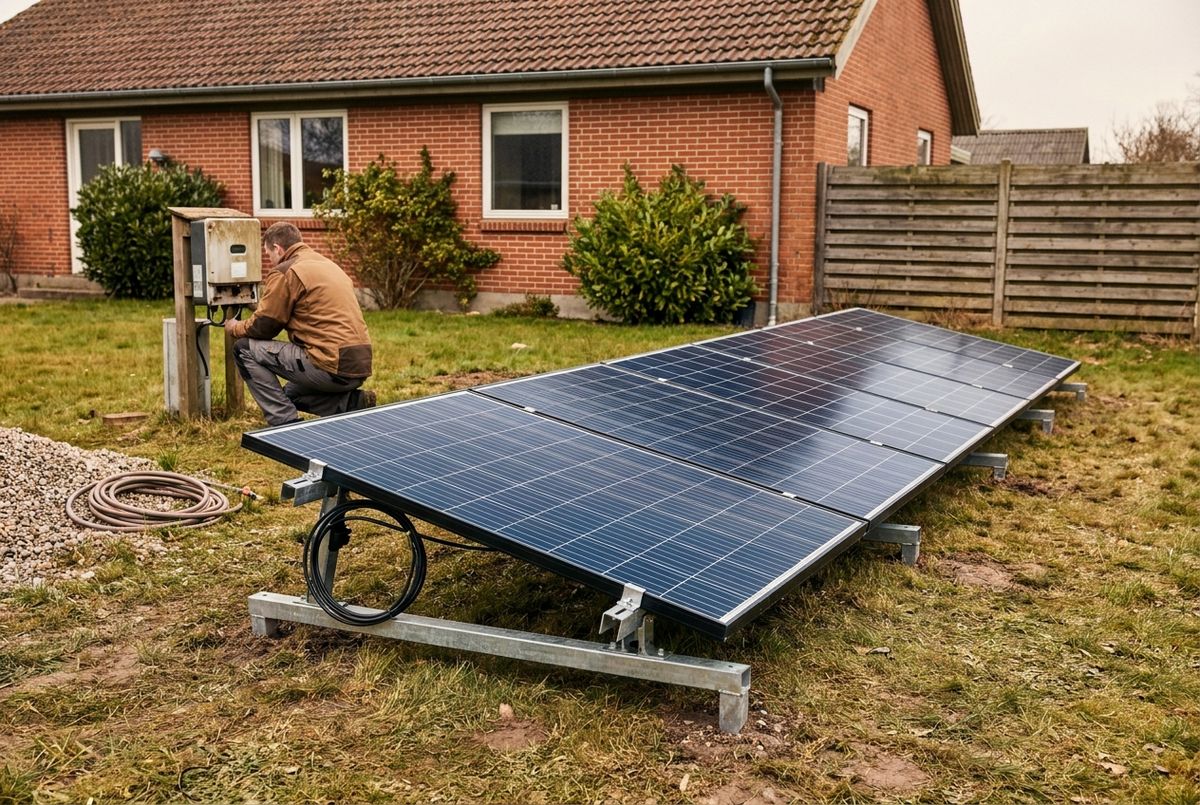 Solceller på jorden