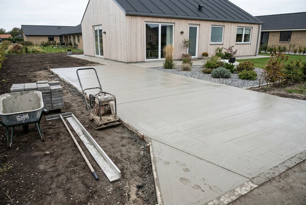 Beton indkørsel