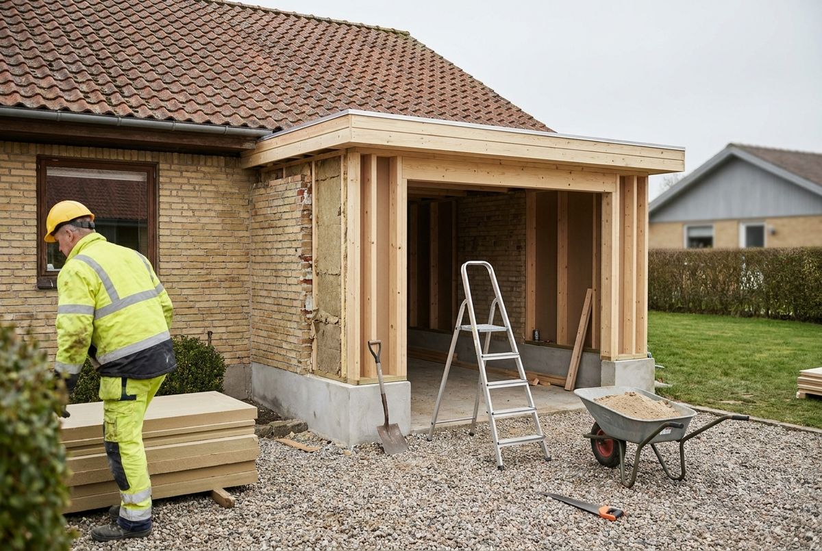 Garage tilbygning