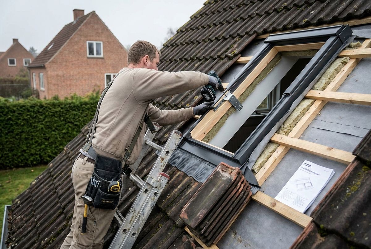 Velux vinduer montering