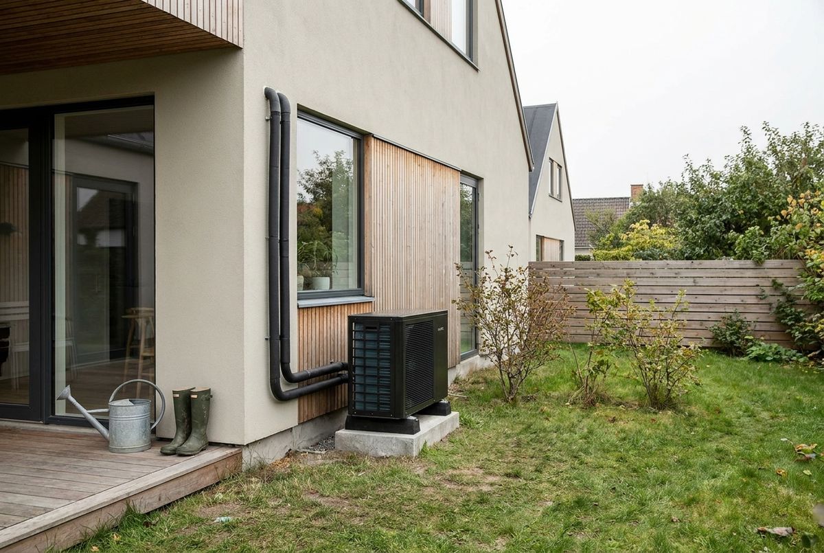 Luft til vand varmepumpe 200 m2
