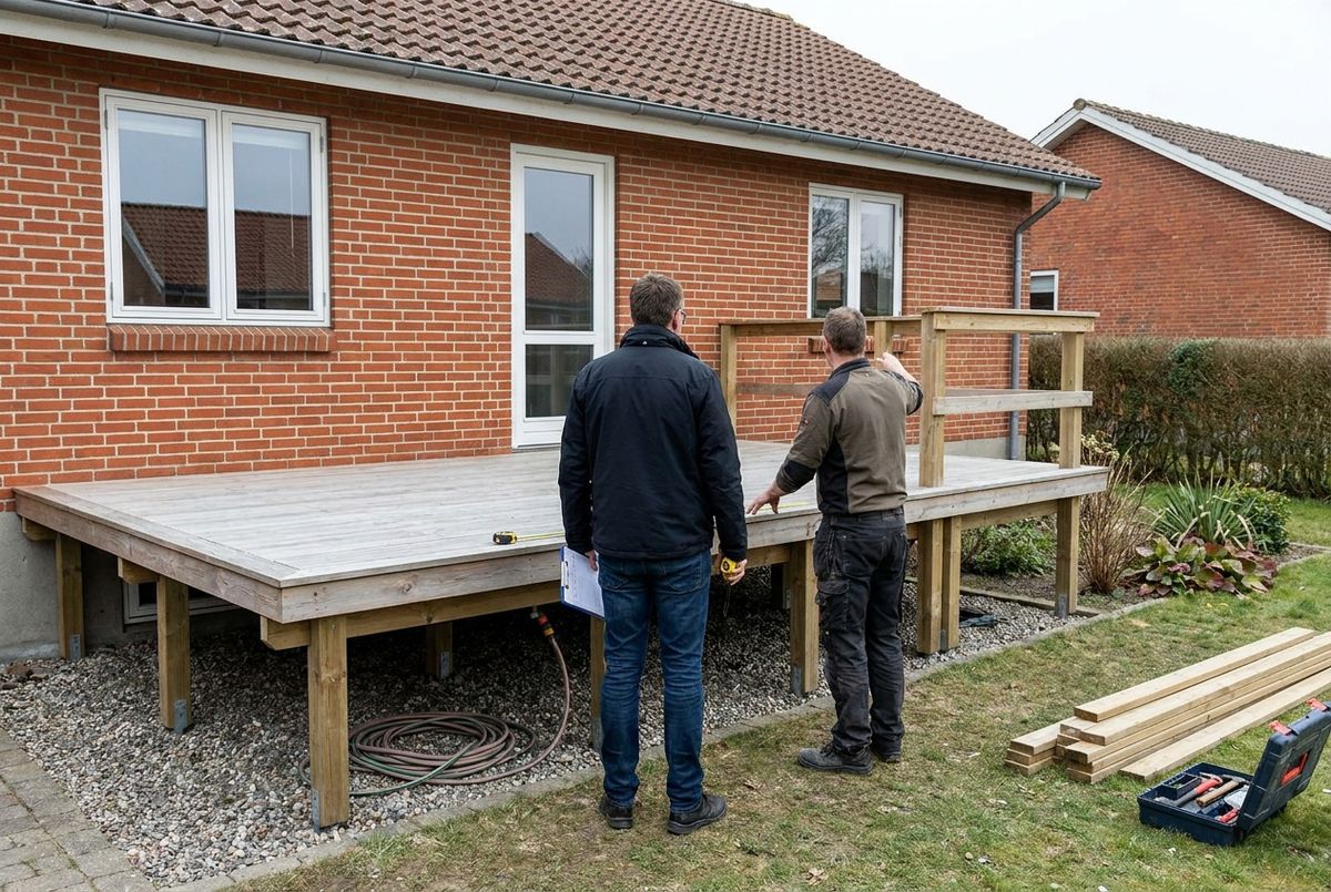 Byggetilladelse hævet terrasse