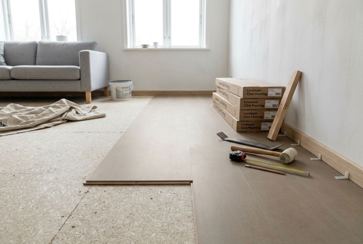 Linoleum klikgulv