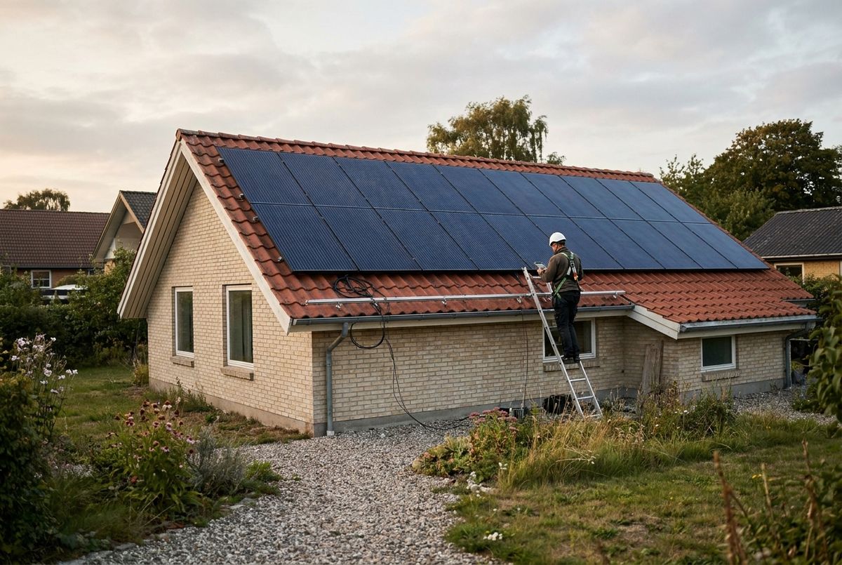 Solceller på tag