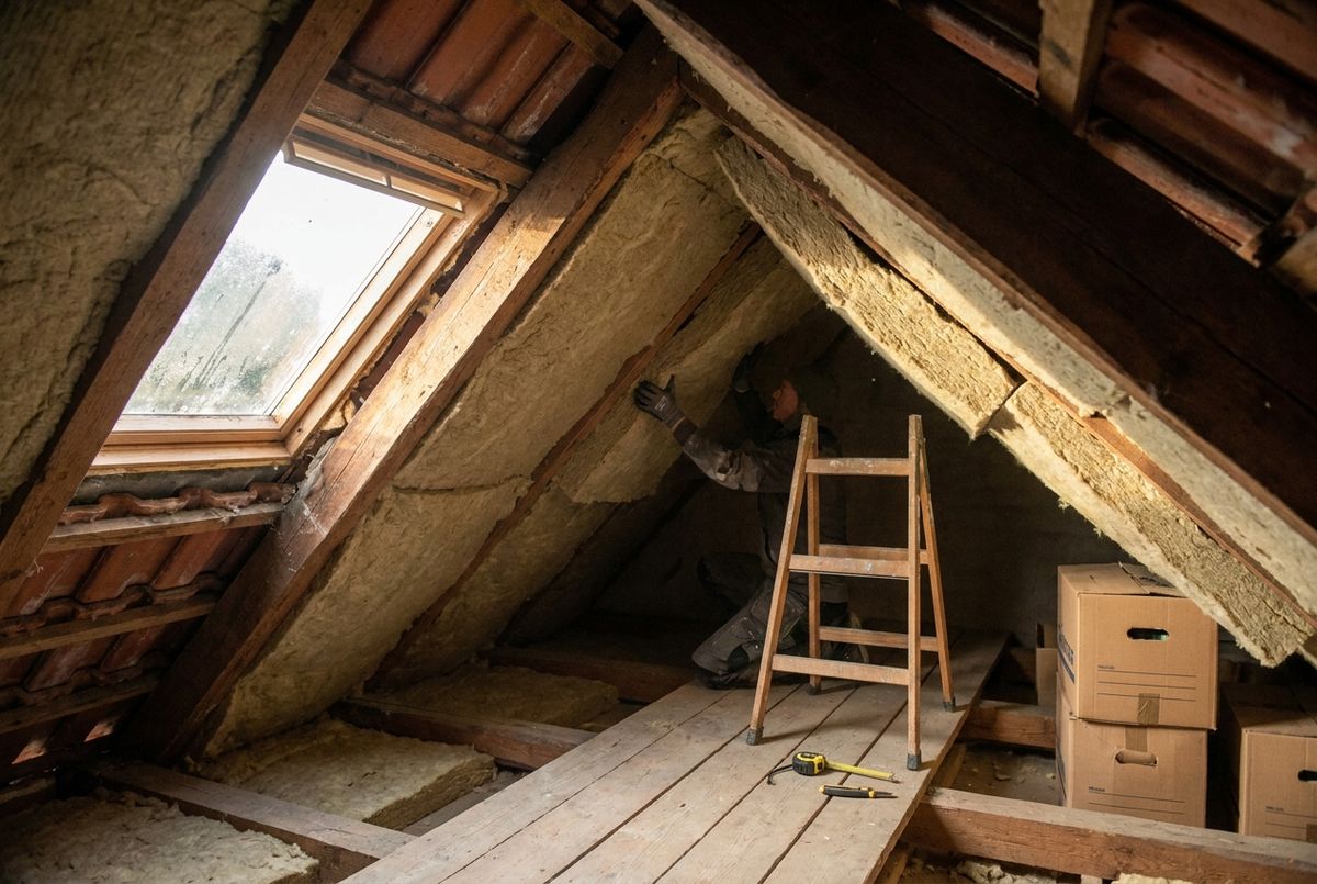 Isolering af loft til kip