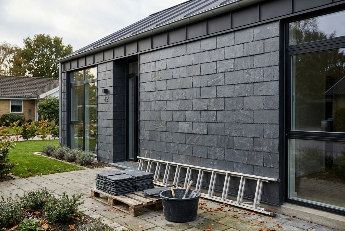 Naturskifer facade