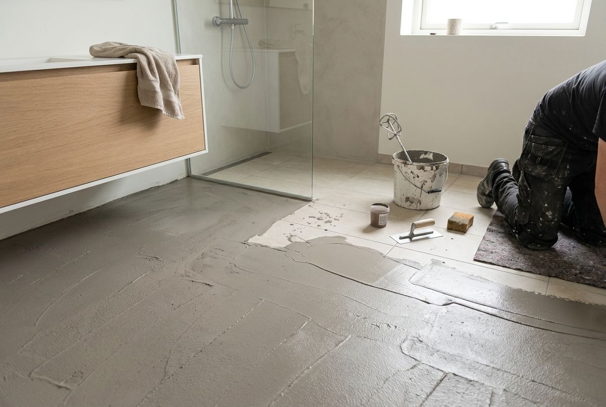 Microcement på fliser