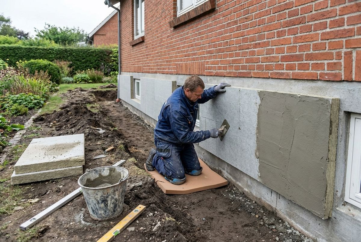 Efterisolering af sokkel