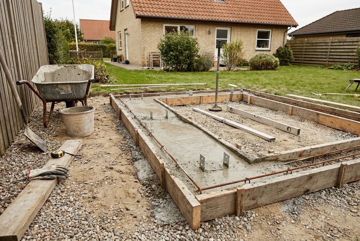 Fundament til drivhus