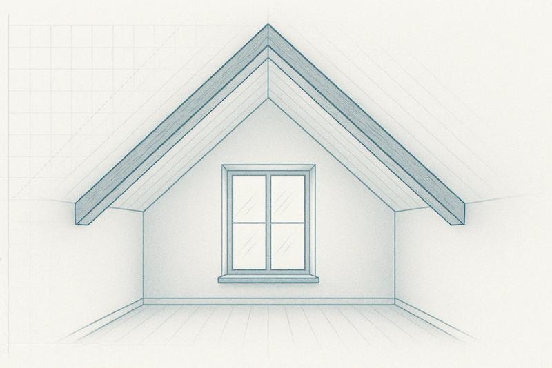 illustration af loft til kip