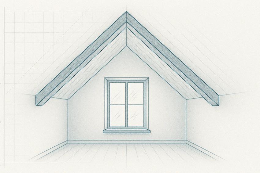 illustration af loft til kip