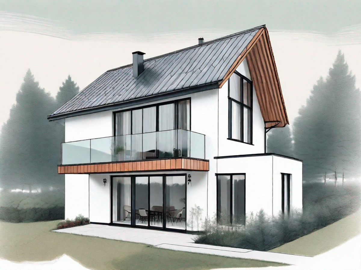 A danish-style house with an eternit roof