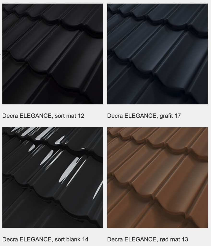 Decra Elegance Farver