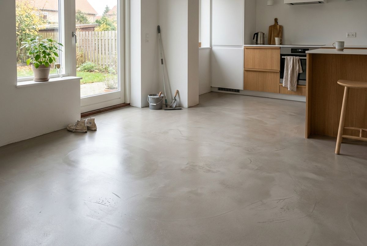 Microcement køkkengulv
