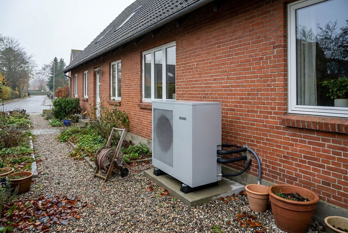Luft til vand varmepumpe 150 m2