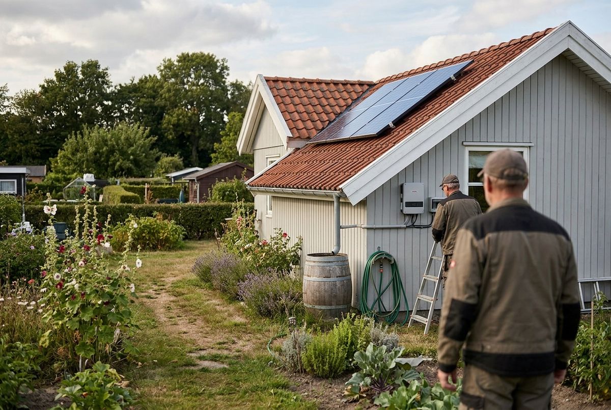Solceller til kolonihave