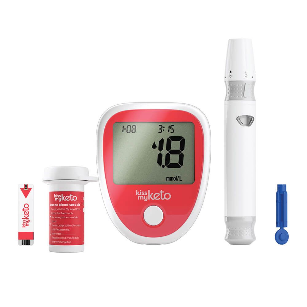 Fast Test Blood Ketone Meter Kit for Keto Diet with Ketone Monitor and  Strips 30pc with Lancets Ketosis&Ketogenic Diet