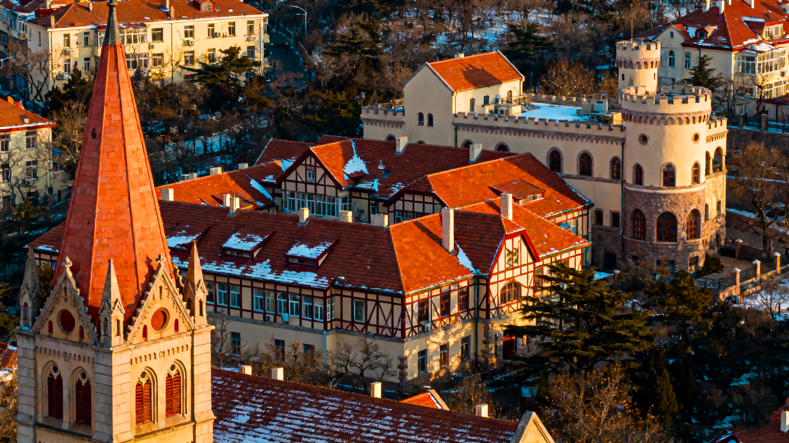 🏛️ European Charm: Qingdao Catholic Church, Badaguan villas, Castel Winery chateau