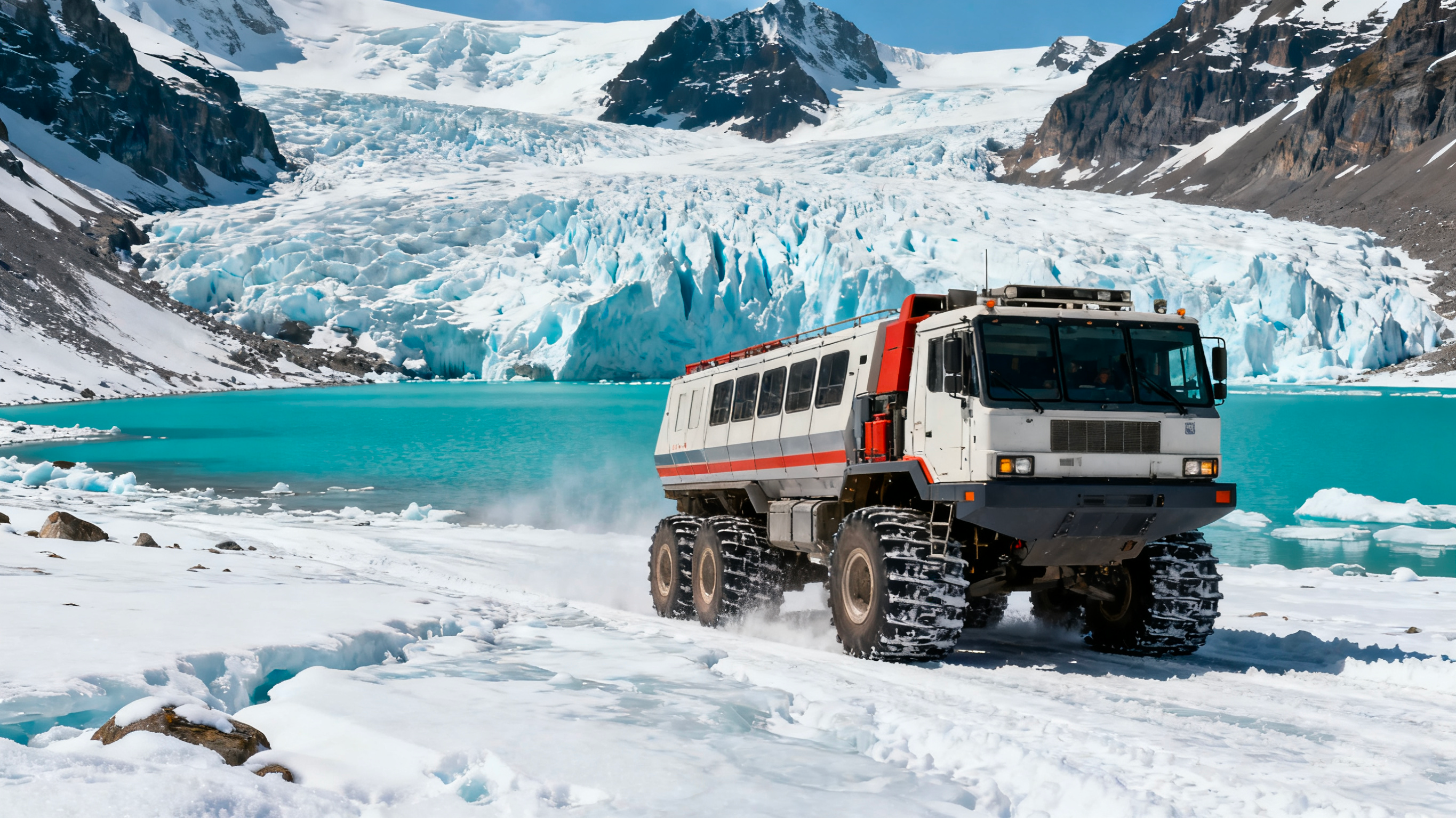 Columbia Icefield: Enables you to take a giant snowcoach to the 300-meter-thick Athabasca Glacier, and also visit Clear Lake and Crowfoot Glacier.