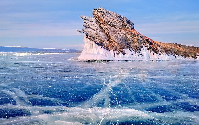 4.Comprehensive tour of Olkhon Island's northern and southern routes! Blue Ice Exploration, Arctic Base, Ice Hanging, Ice Pile, Ice Cave, Ice Falls, Icicle .