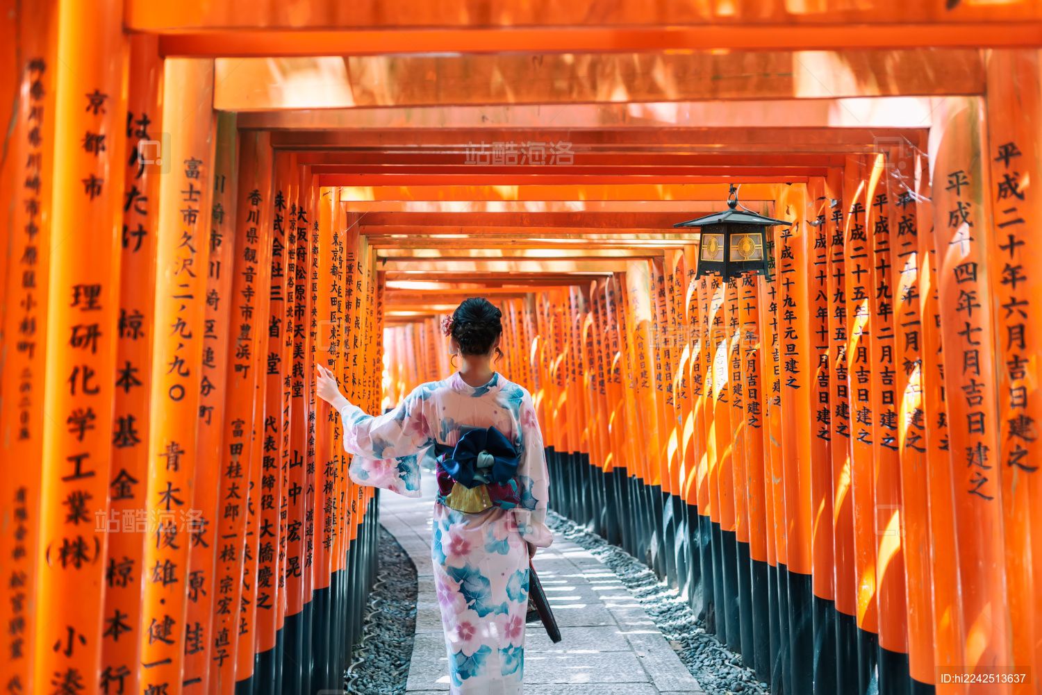 Wear a traditional kimono and stroll under the thousands of iconic torii gates.