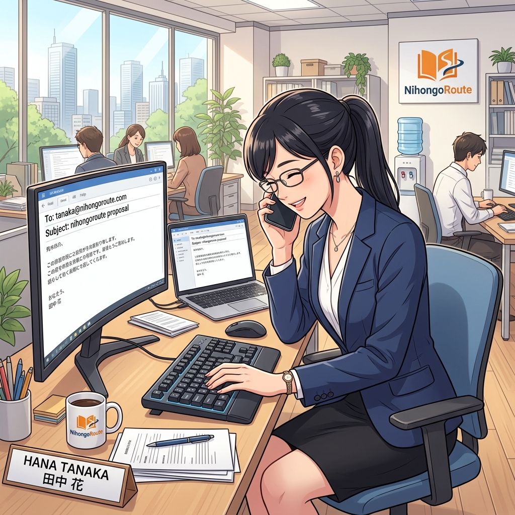 Ilustrasi Pelajaran: Bahasa Jepang di Dunia Kerja: Frasa Kantor yang Wajib Dikuasai