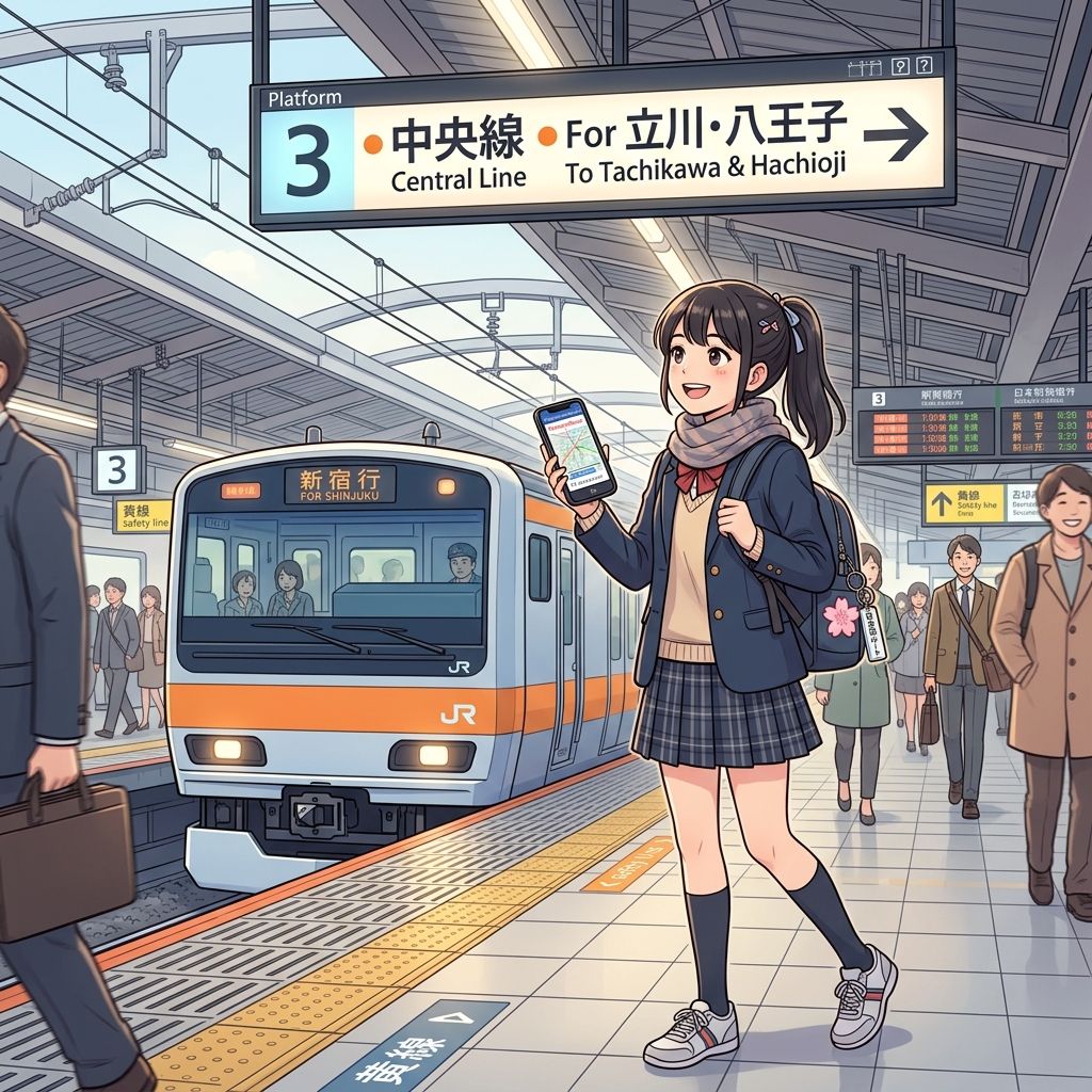 Ilustrasi Pelajaran: Panduan Naik Kereta di Jepang untuk Pemula