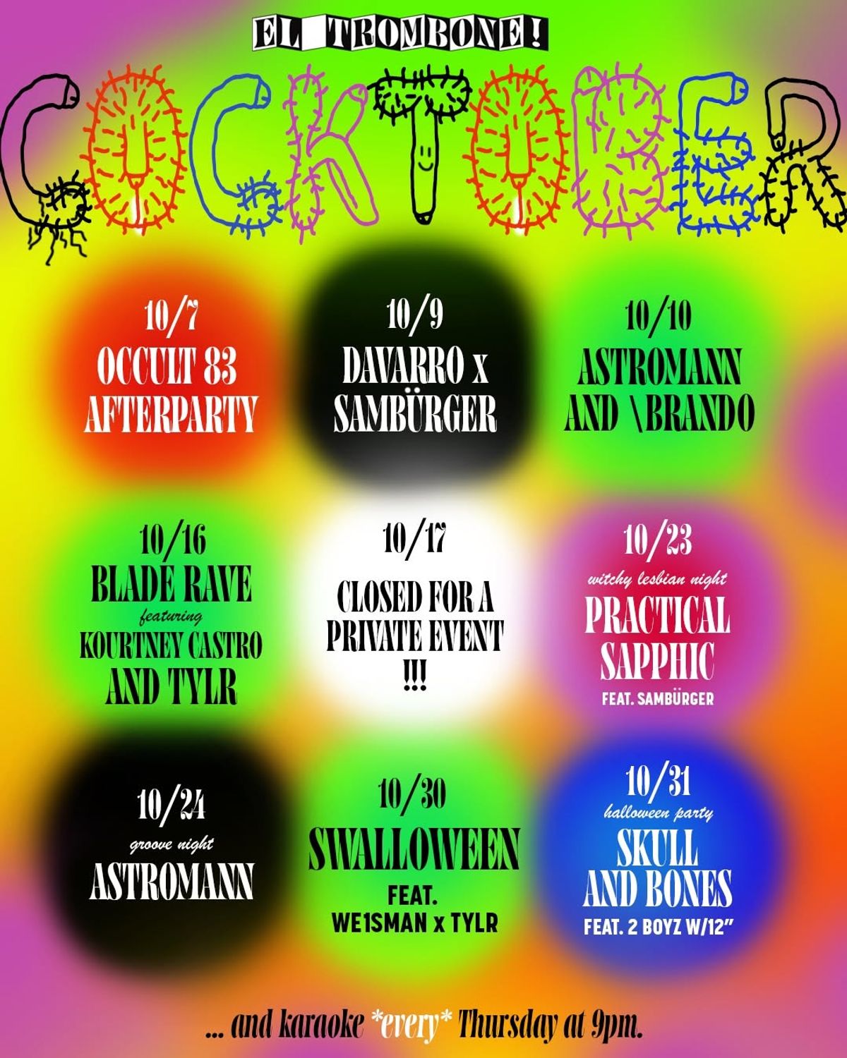 Cocktober flyer
