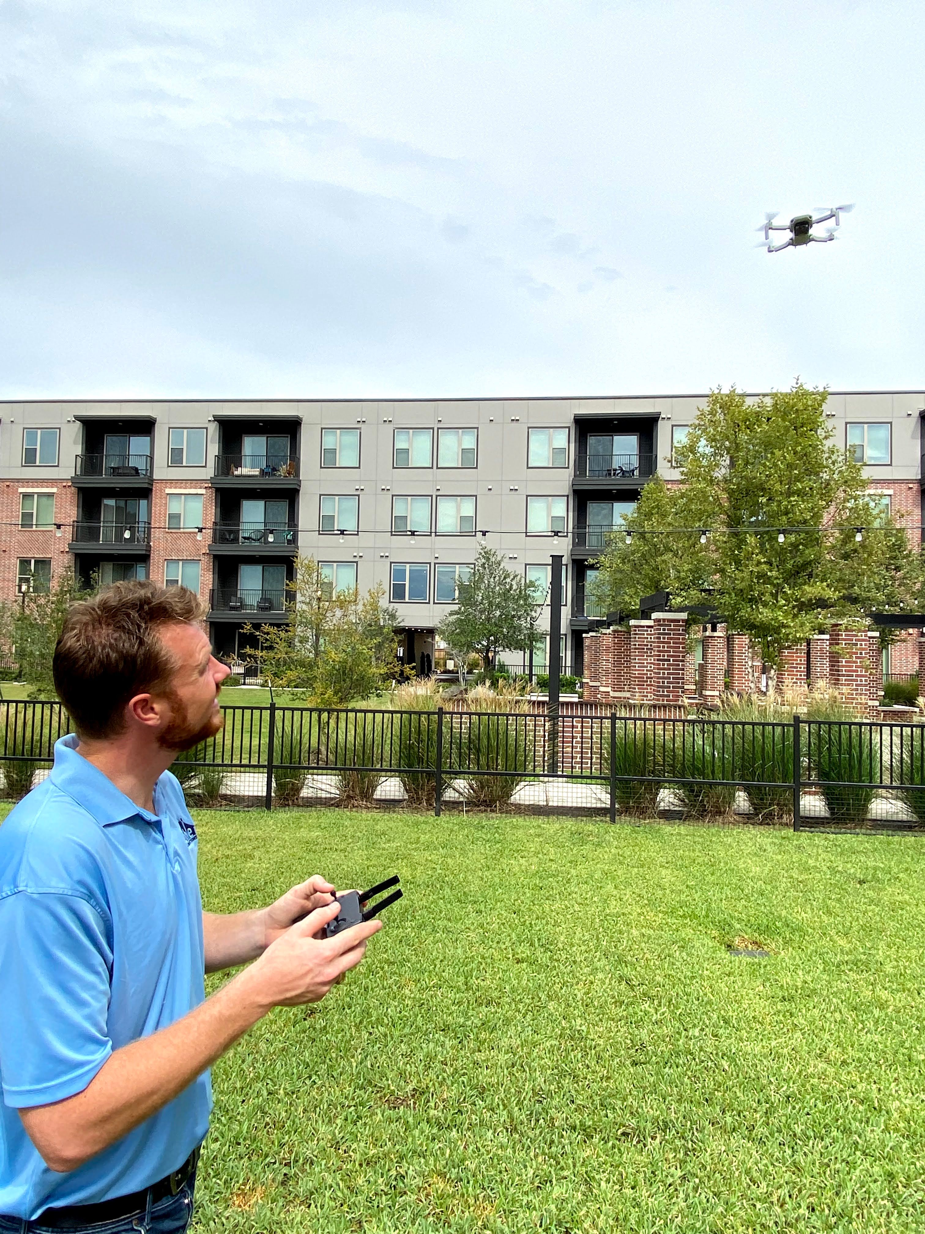 Inspector documenting defects during a home inspection