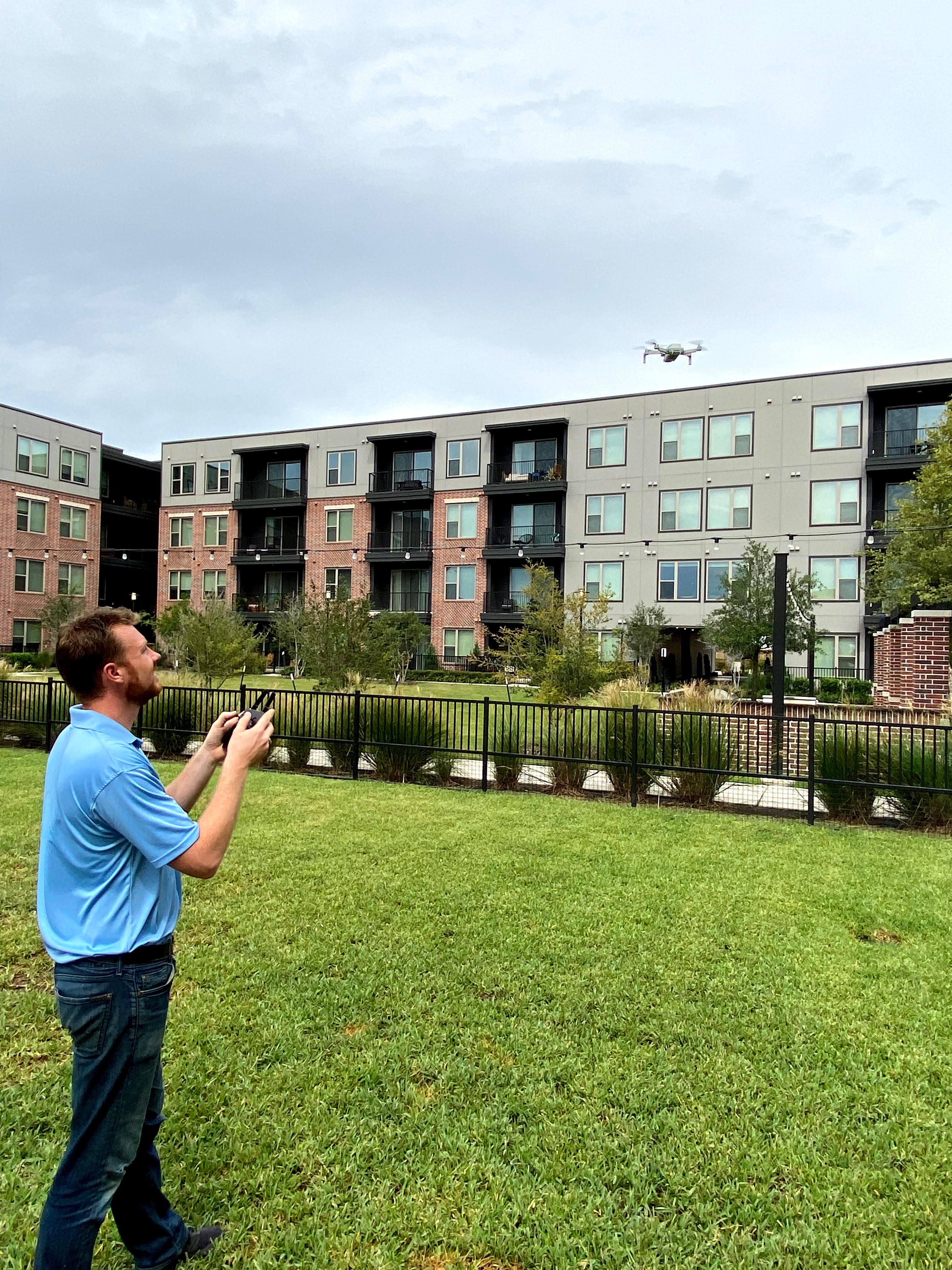 First-time homebuyer attending a property inspection
