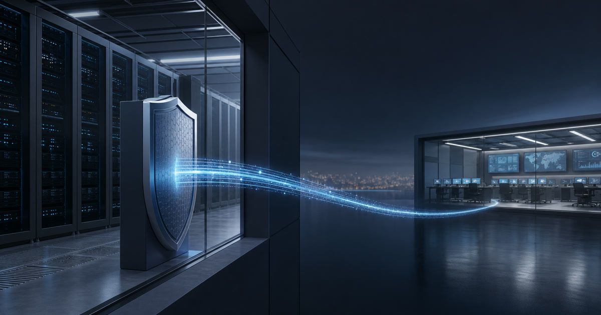 Conexión saliente cifrada desde un datacenter hacia un centro de operaciones remoto