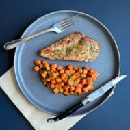 Cinnamon Chicken & Sweet Potatoes with Carrots