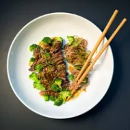 Slow Cooker Mongolian Beef with Soba Noodles