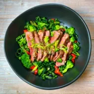 Beef & Broccoli Salad with Ginger Vinaigrette