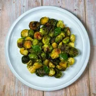 Roasted Brussels Sprouts with Maple Glaze